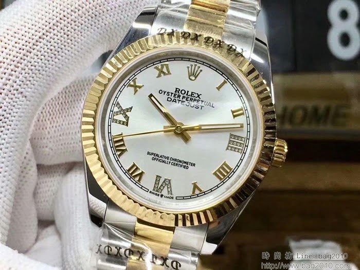 ROLEX勞力士 日誌系列 全新款 經典羅馬刻度設計 奢華典雅 男士腕表  wssb3723